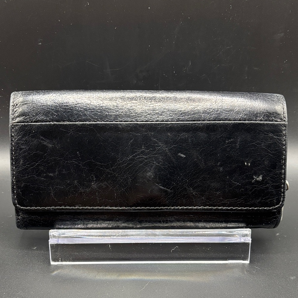HOBO Classic Black Leather Wallet